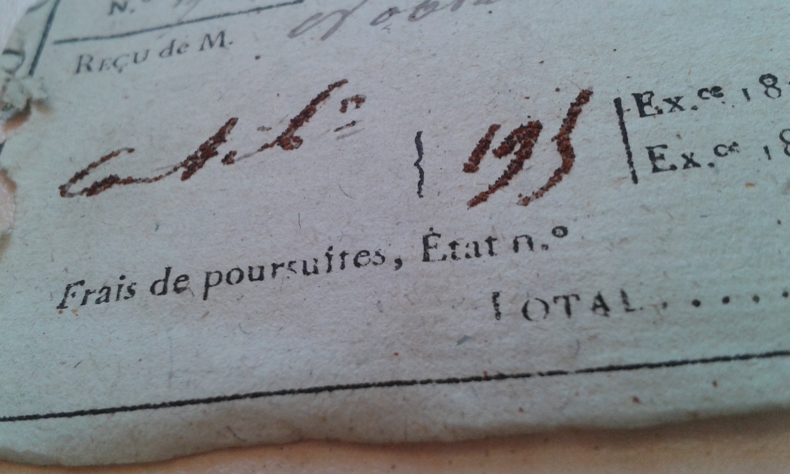 Extrait d'un document d'archives